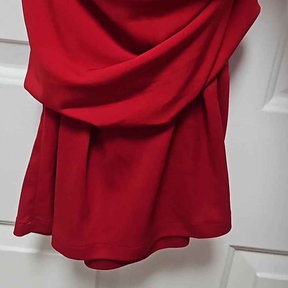 ✨️Gorgeous Dress Barn Red Hot Dress Size 10 - Picture 5 of 14